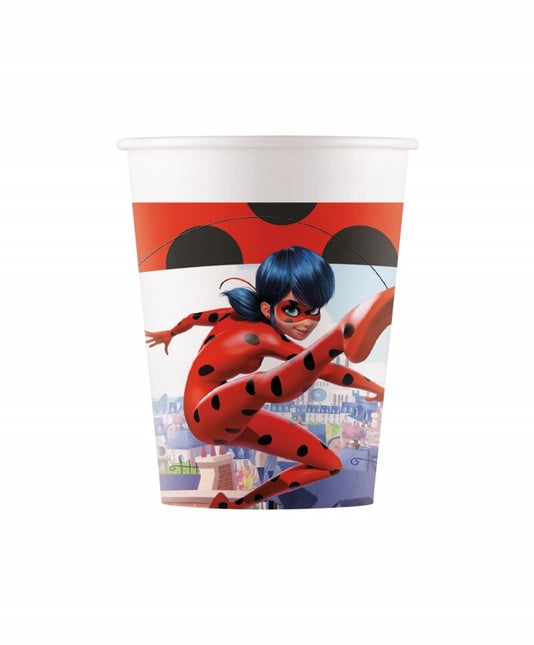 Coppette Miraculous Ladybug 200ml 8pz