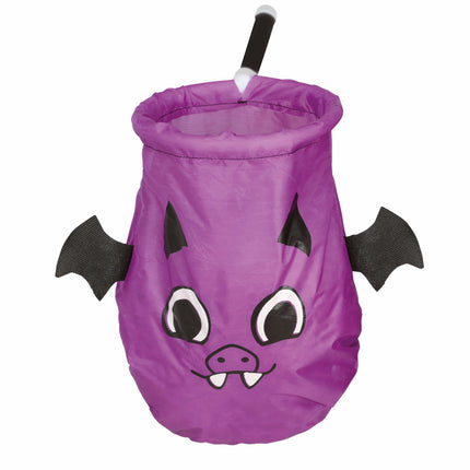 Pipistrello viola del sacchetto di caramelle di Halloween