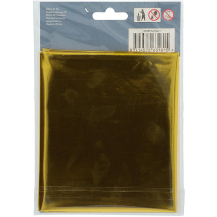 Palloncino Foil Figura 1 Oro Metallizzato XL 86cm vuoto