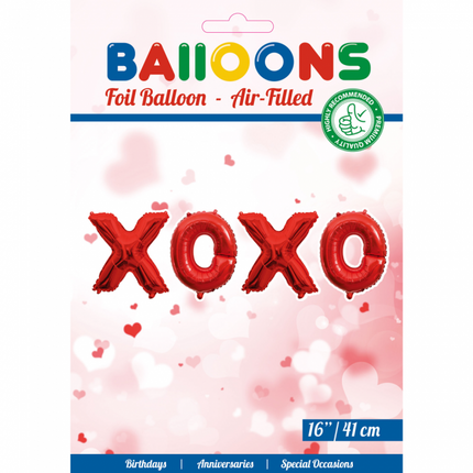 Palloncini Lettera Set xoxo Rosso 41cm