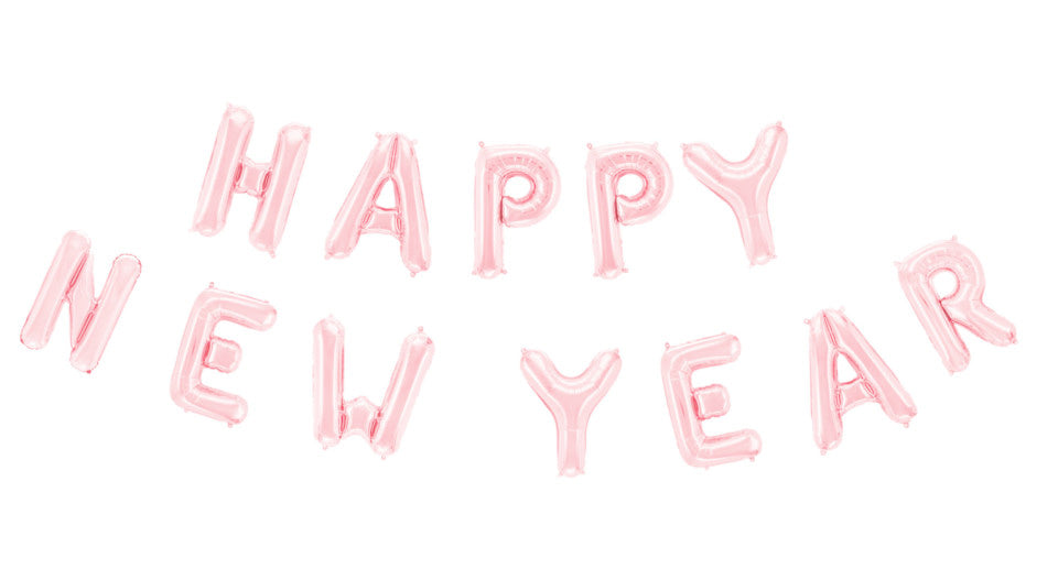 Lettera sling Happy New Year Oro rosa