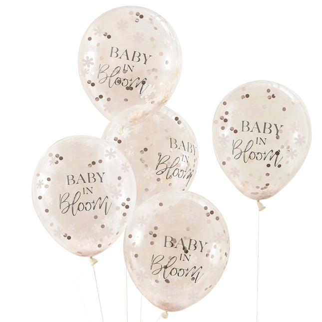 Palloncini Baby In Bloom 30cm 5 pezzi