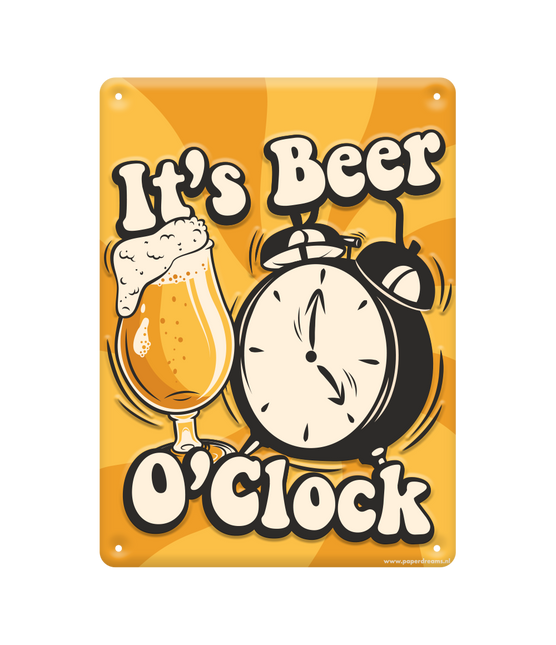 Piastra di metallo Bear O'Clock