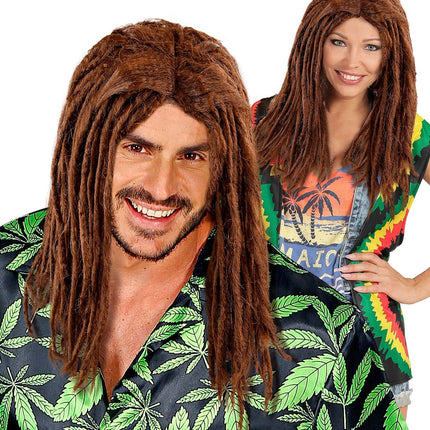 Parrucca marrone rasta