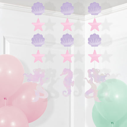 Decorazione a sirena appesa 3 pezzi