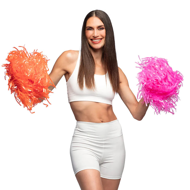 Pompom arancione da 34 cm