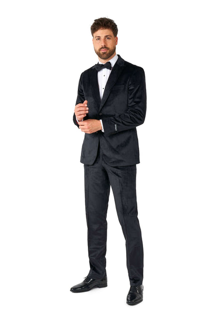 Smoking di velluto nero da uomo <tc>OppoSuits</tc>