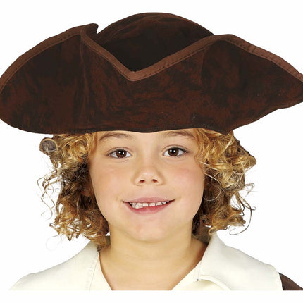 Cappello da pirata marrone bambino