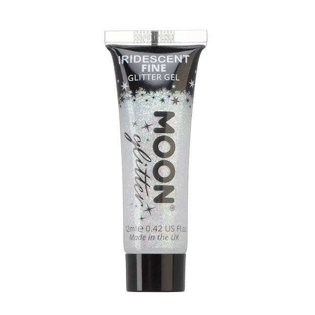 Moon Glitter Iridescent Fine Glitter Gel Bianco 12ml