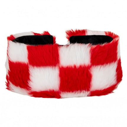 Fascia per capelli Rosso Bianco Bloccato