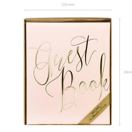 Libro degli ospiti rosa 24,5 cm