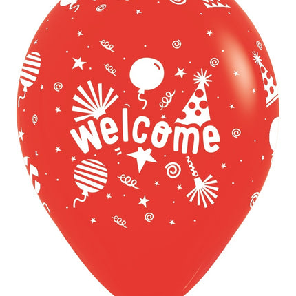 Palloncini Welcome Fashion Solid Mix 30cm 25pz
