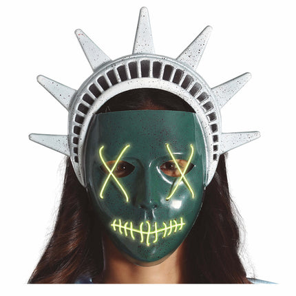 Maschera di Halloween Statua della Libertà