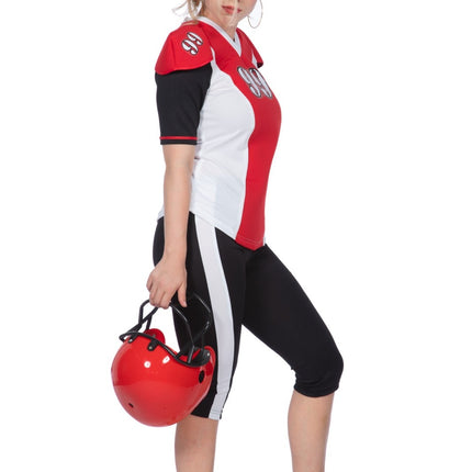 Costume da football americano donna