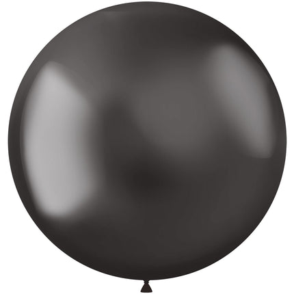 Palloncini grigi cromati 48cm 5pz