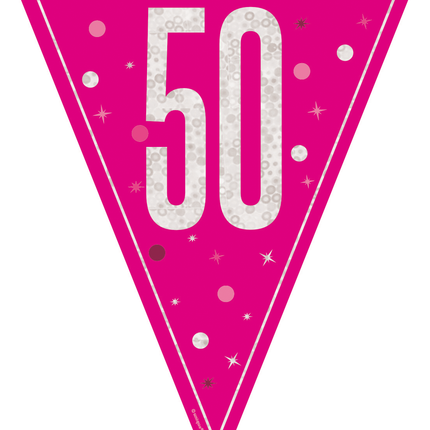 Ghirlanda 50 Anni Rosa 2,5 m