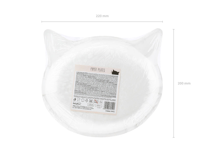 Piatti Gatto 22cm 6pz