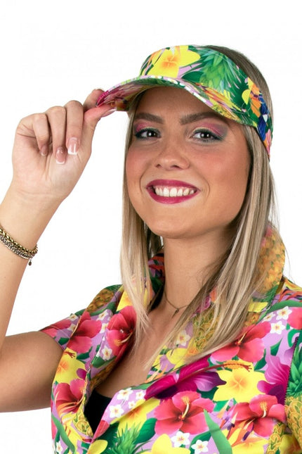 Visiera parasole Hawaii Print Pink