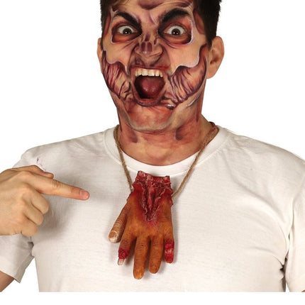 Collana di Halloween Mano insanguinata