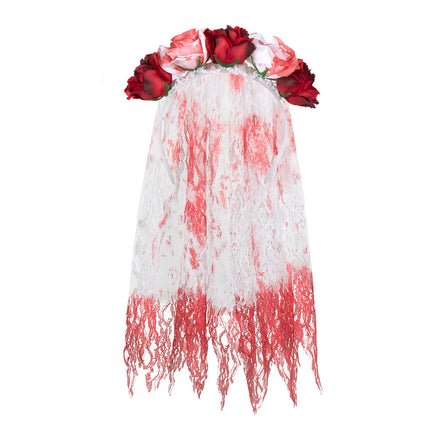 Cerchietto Halloween Velo Sangue 58cm