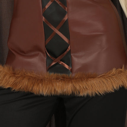 Costume da vichingo marrone da donna