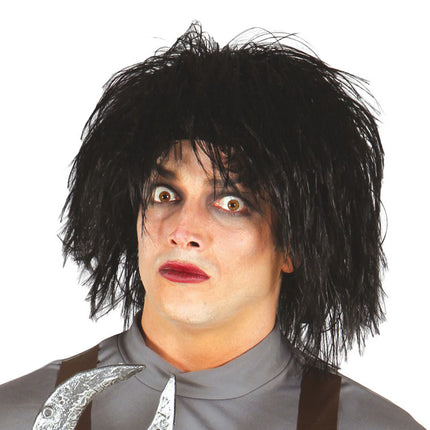 Parrucca nera di Halloween