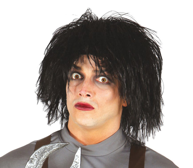 Parrucca nera di Halloween