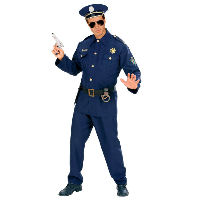 Tuta della polizia blu scuro da uomo