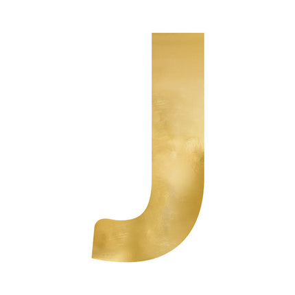 Specchio lettera J Oro 61 cm