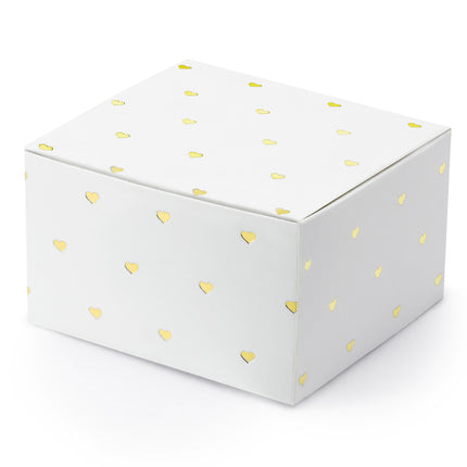 Scatole regalo Mini Cuori Oro 6cm 10pz
