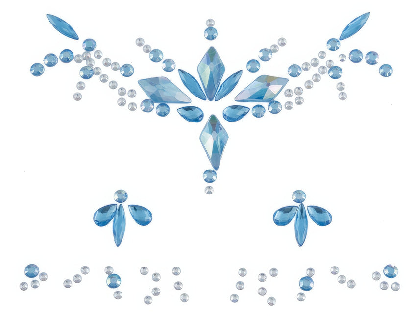 Adesivi per il viso blu