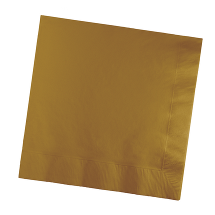 Tovaglioli dorati a 3 strati 41 cm 25 pezzi