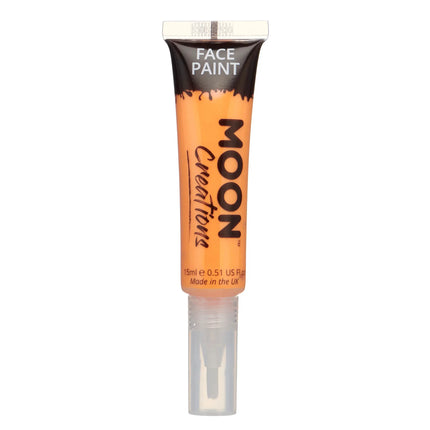 Moon Creations Vernice per il viso con pennello applicatore arancione 15ml