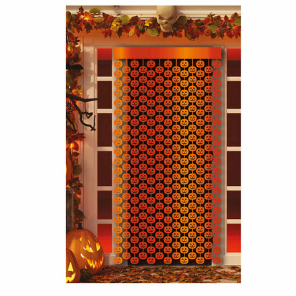 Tenda per porta di Halloween Zucche 2m