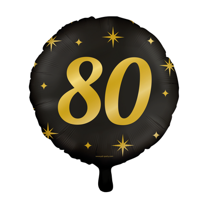 Palloncino ad elio 80 anni vuoto 30 cm