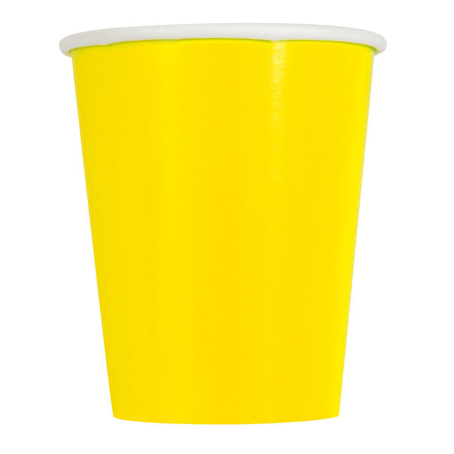 Tazze gialle 266ml 8pz