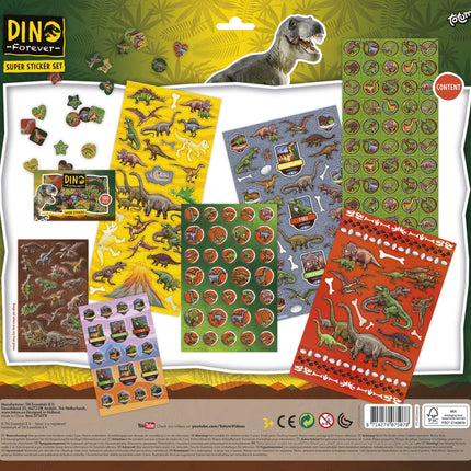 Set di adesivi Dino grandi