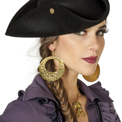 Cappello pirata nero a scatto