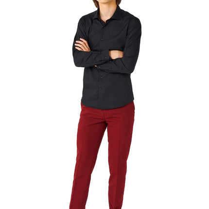 Camicia nera ragazzo adolescente <tc>OppoSuits</tc>