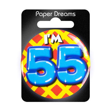 Ho 55 anni Pulsante 55 anni 5,5 cm