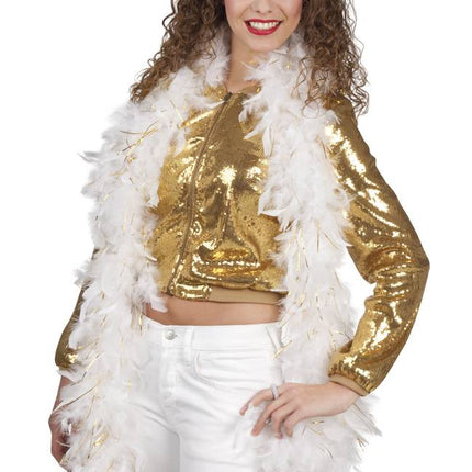 Boa bianco con oro 1,8 m