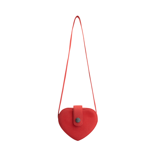 Borsa dell'Oktoberfest rossa da donna a forma di cuore