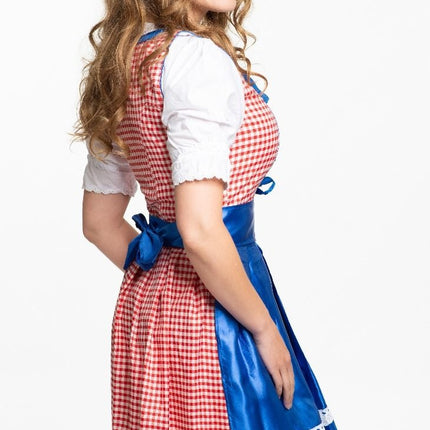 Abito Dirndl Oktoberfest Blu 3 pezzi