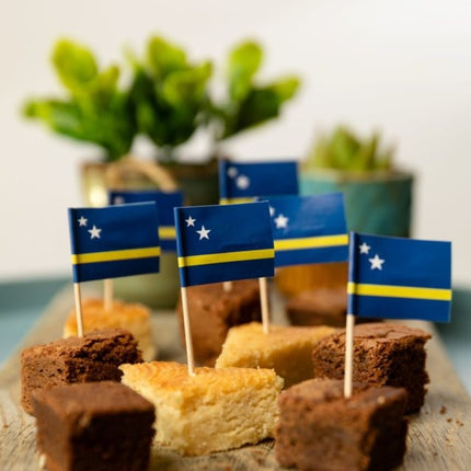 Bastoncini da cocktail Curacao 8cm 50pz