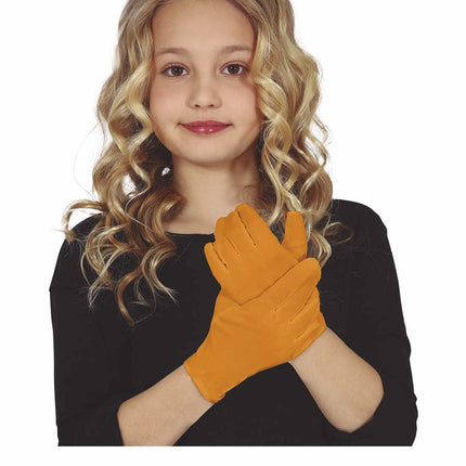 Guanti arancioni bambino 17 cm