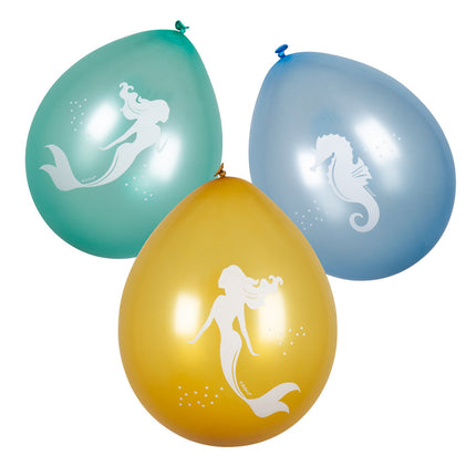 Palloncini a forma di sirena 25 cm 6 pezzi