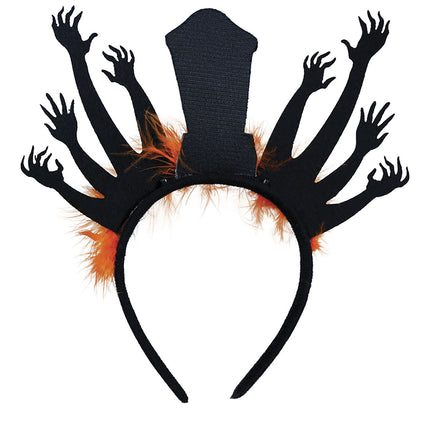 Cerchietto per capelli Halloween Tombstone e Zombi