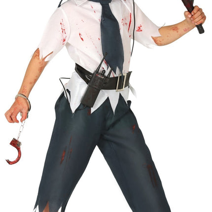 Costume da zombie della polizia per ragazzo