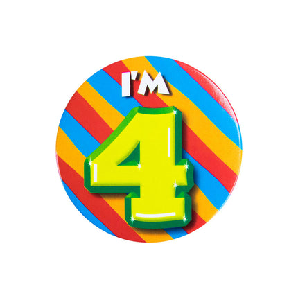 Sono 4 Pulsante 4 Anni 5,5 cm