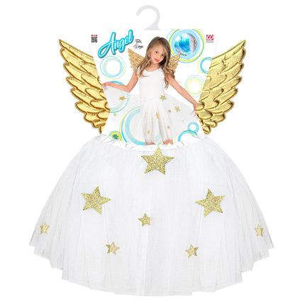 Set di costumi da angelo ragazza 2 pezzi